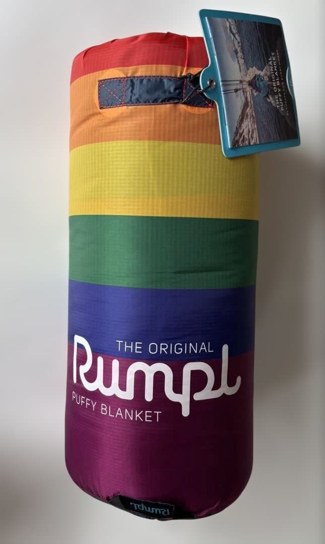 【新品】 RUMPL ランプル　アウトドア ブランケット　レインボー　虹