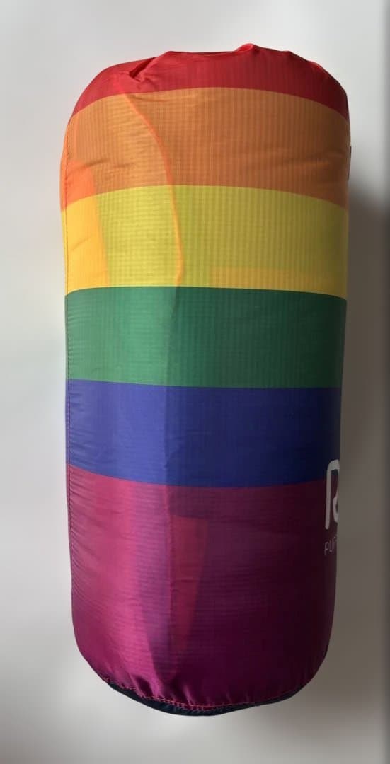 【新品】 RUMPL ランプル　アウトドア ブランケット　レインボー　虹