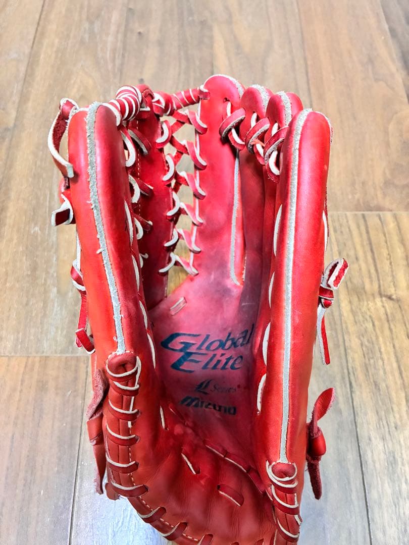 【即戦力】Mizuno Global Elite 軟式用グローブ 赤