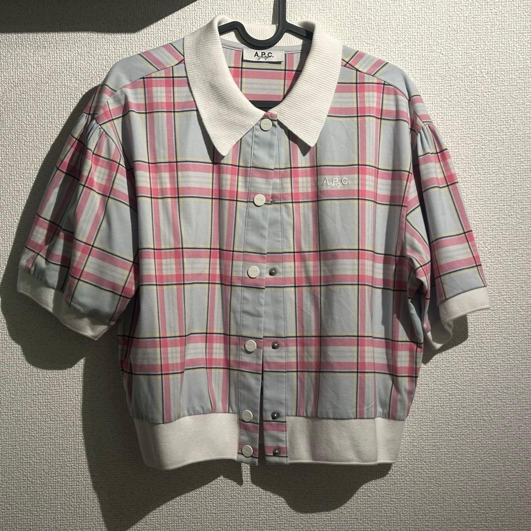 【美品】APC GOLF チェックトップス　レア　アーペーセゴルフ