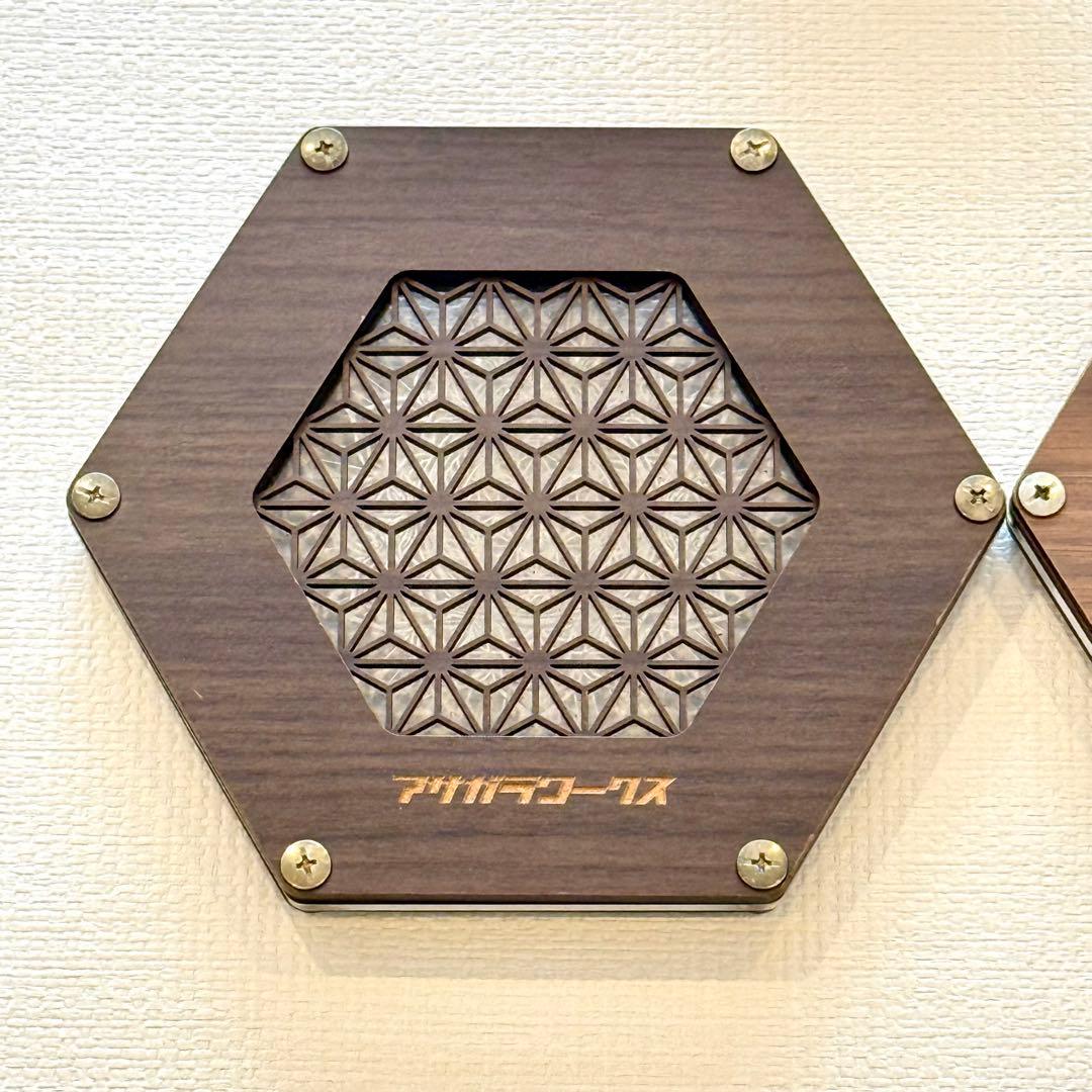 【２セット】アサガラワークス LEDコースター おまけ付き