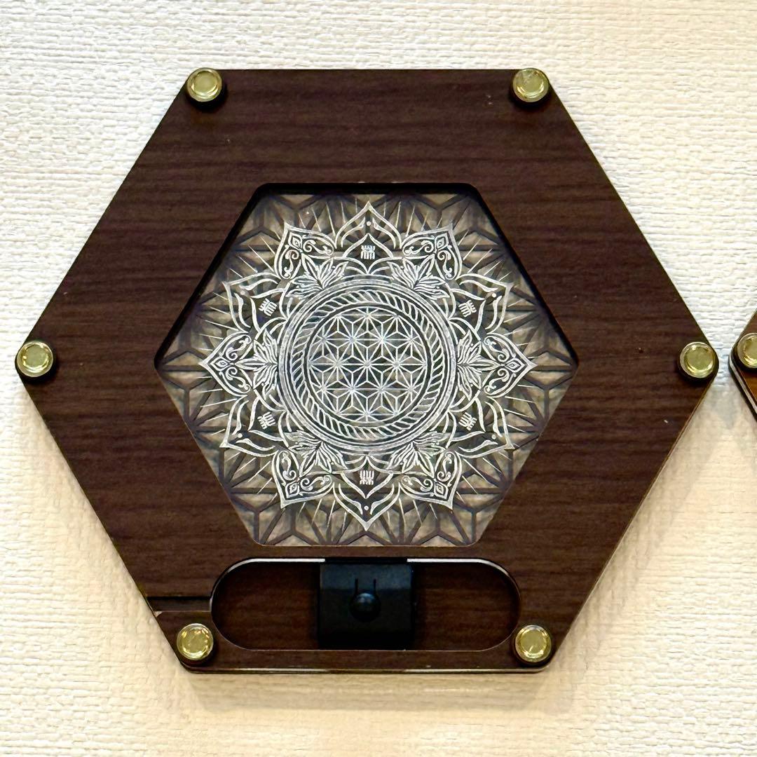 【２セット】アサガラワークス LEDコースター おまけ付き