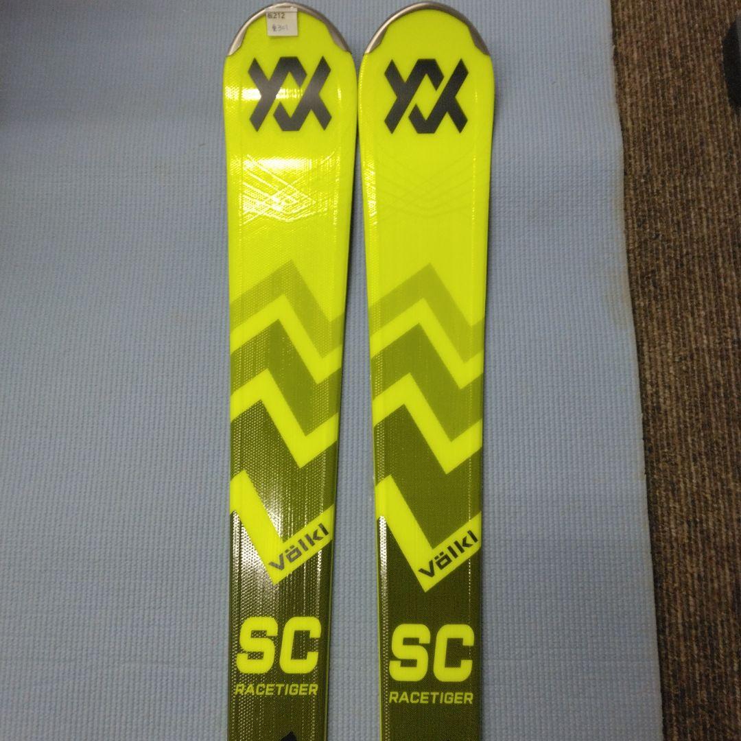 VOLKL RACETIGER SC、黄色、165又は158cm、金具付、未使用