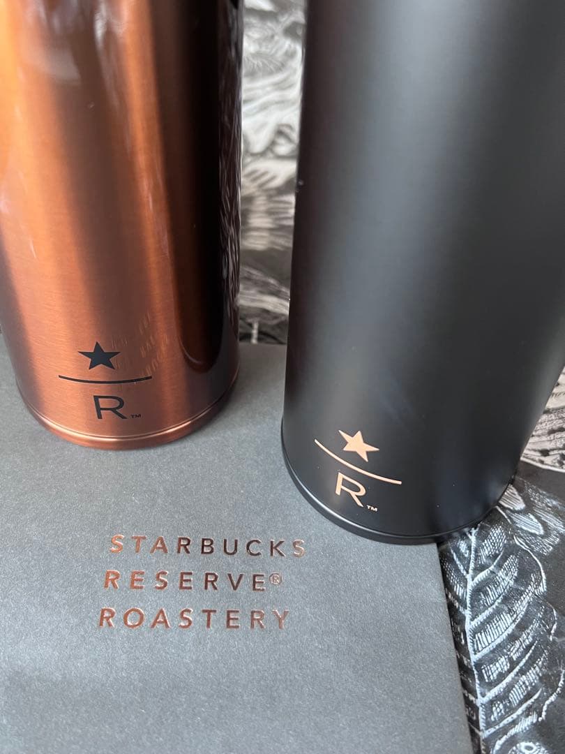 スターバックス リザーブ スリム ステンレスボトル ブラック カッパー セット