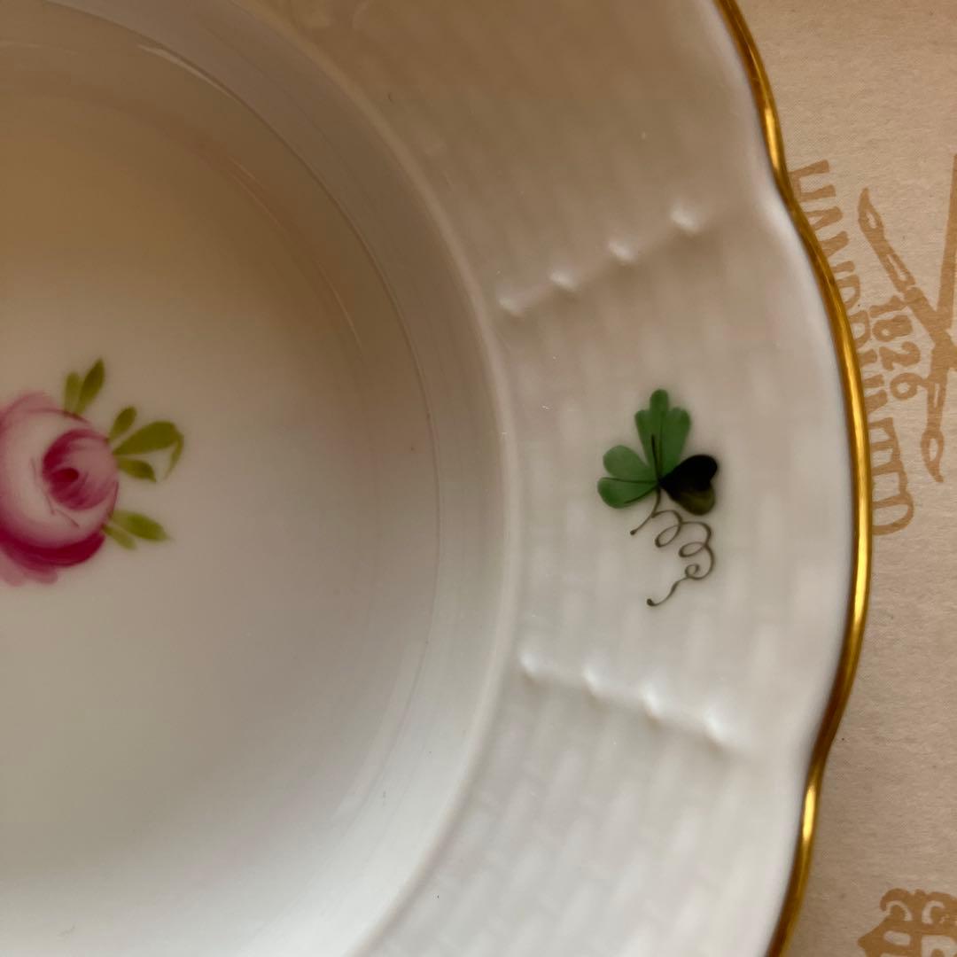 HEREND ウィーンの薔薇　オリエンタルボウル　小皿2枚セット　新品未使用