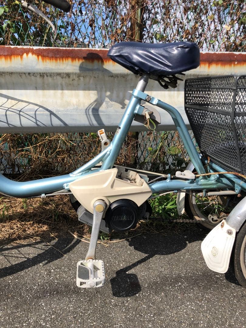 [389]送料無料 ヤマハ電動自転車 PAS 三輪車 バッテリー・充電器付き