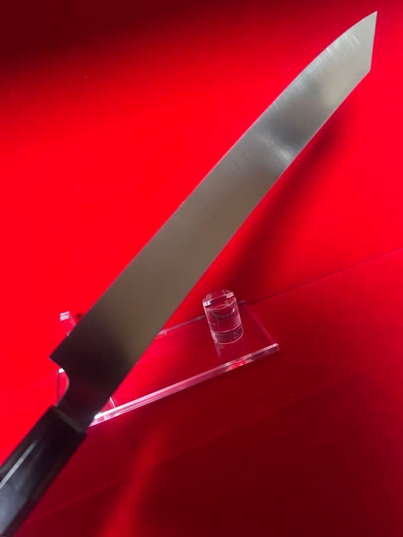01552 包丁　剣型切付　尺　鏡面仕上げ　切味抜群　箱付　未使用品