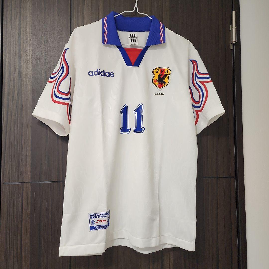 97 日本代表 アディダス 炎 アウェイユニフォーム 三浦知良 KAZU 11