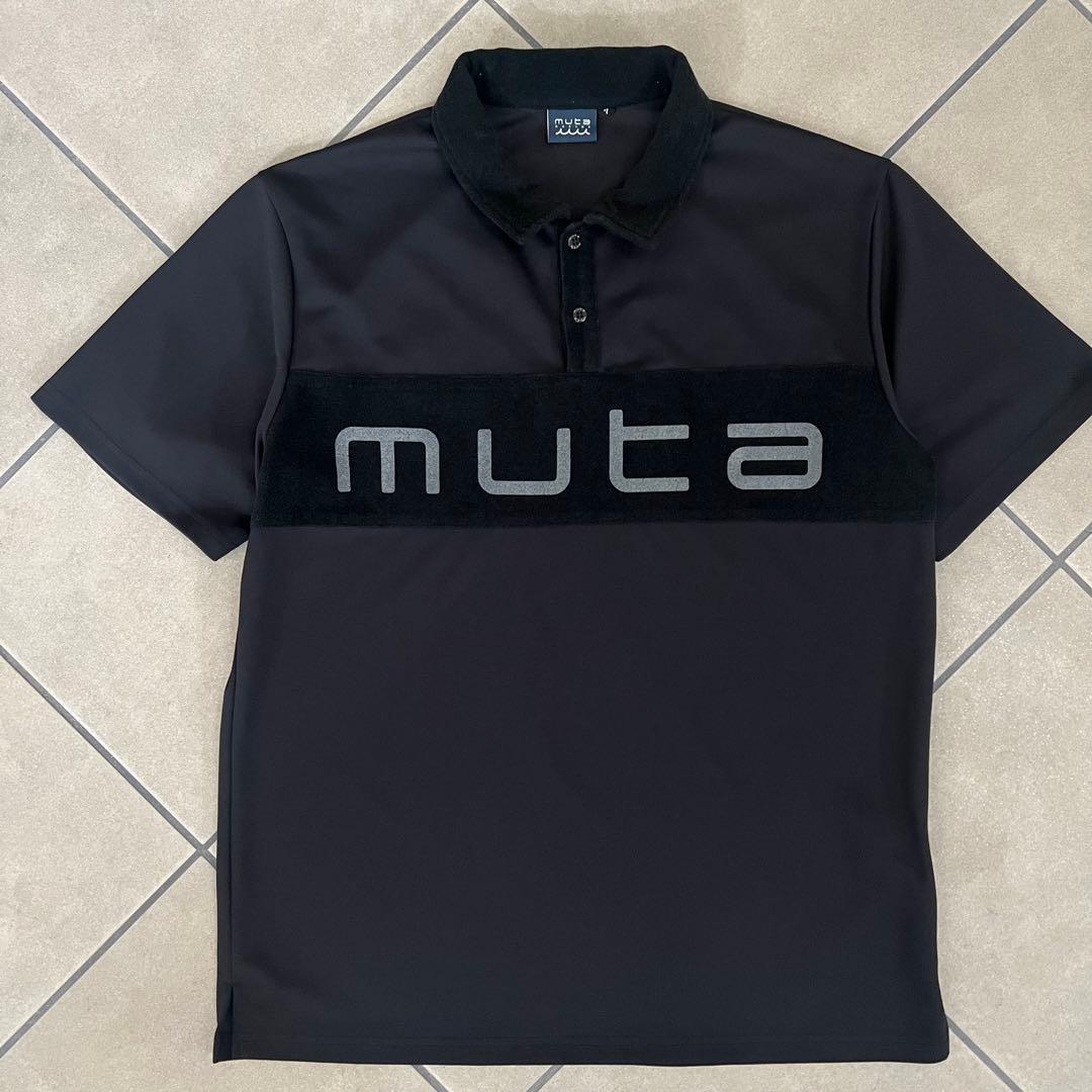 muta MARINE ムータマリン　ロゴ　ポロシャツ　メンズ　ブラック　黒　7