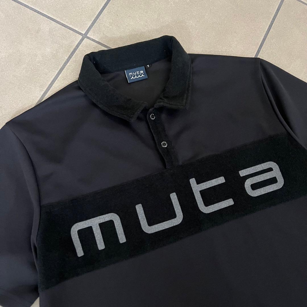 muta MARINE ムータマリン　ロゴ　ポロシャツ　メンズ　ブラック　黒　7