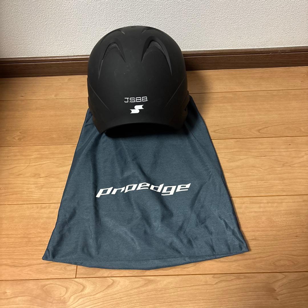 PRWEDGE 野球ヘルメット Oサイズ ブラック 収納袋付き ほぼ未使用