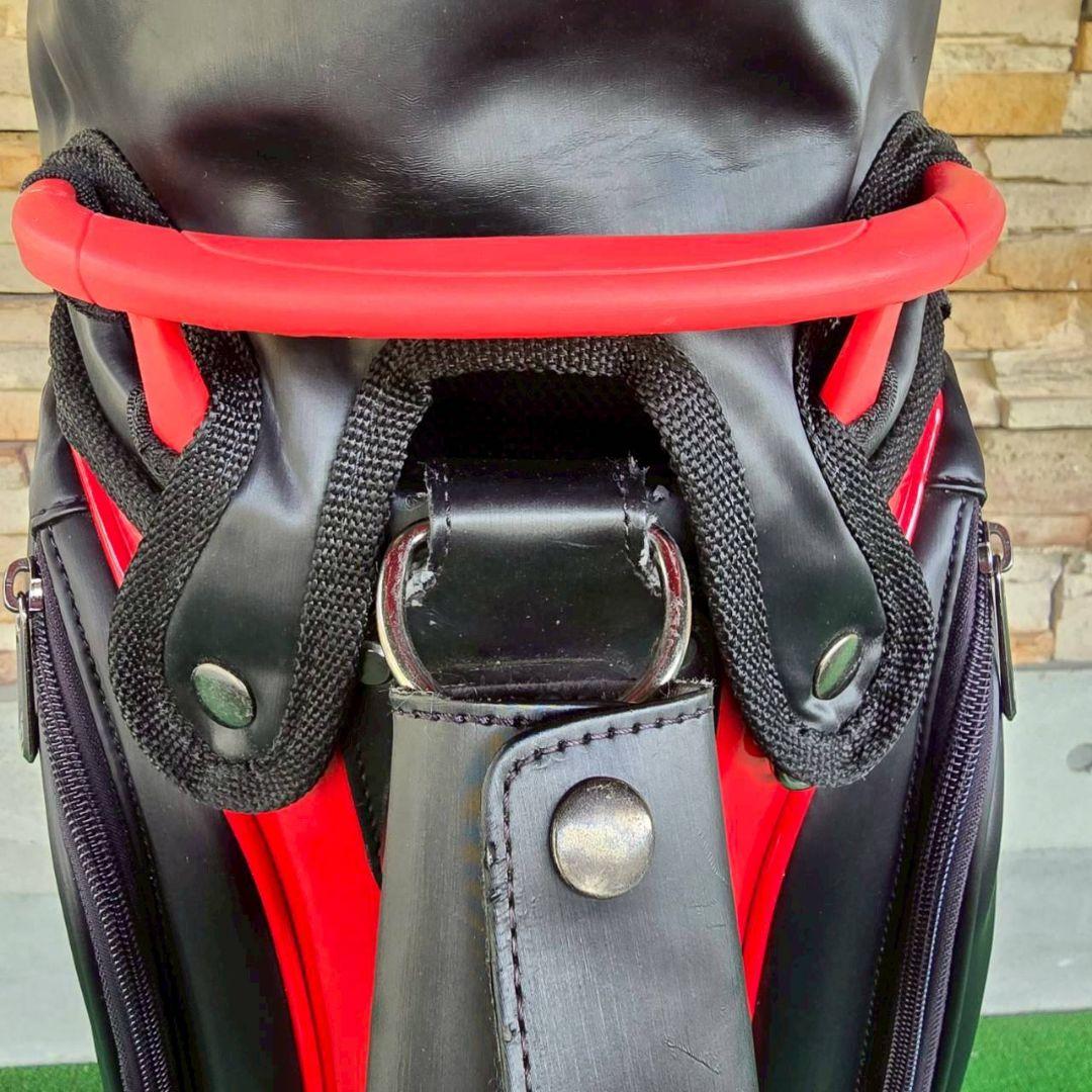 ※最終お値下げ※ TaylorMade キャディバッグ ブラックレッド 9.5型