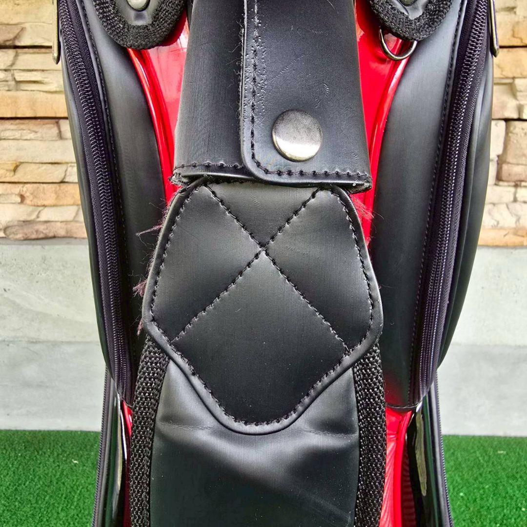 ※最終お値下げ※ TaylorMade キャディバッグ ブラックレッド 9.5型