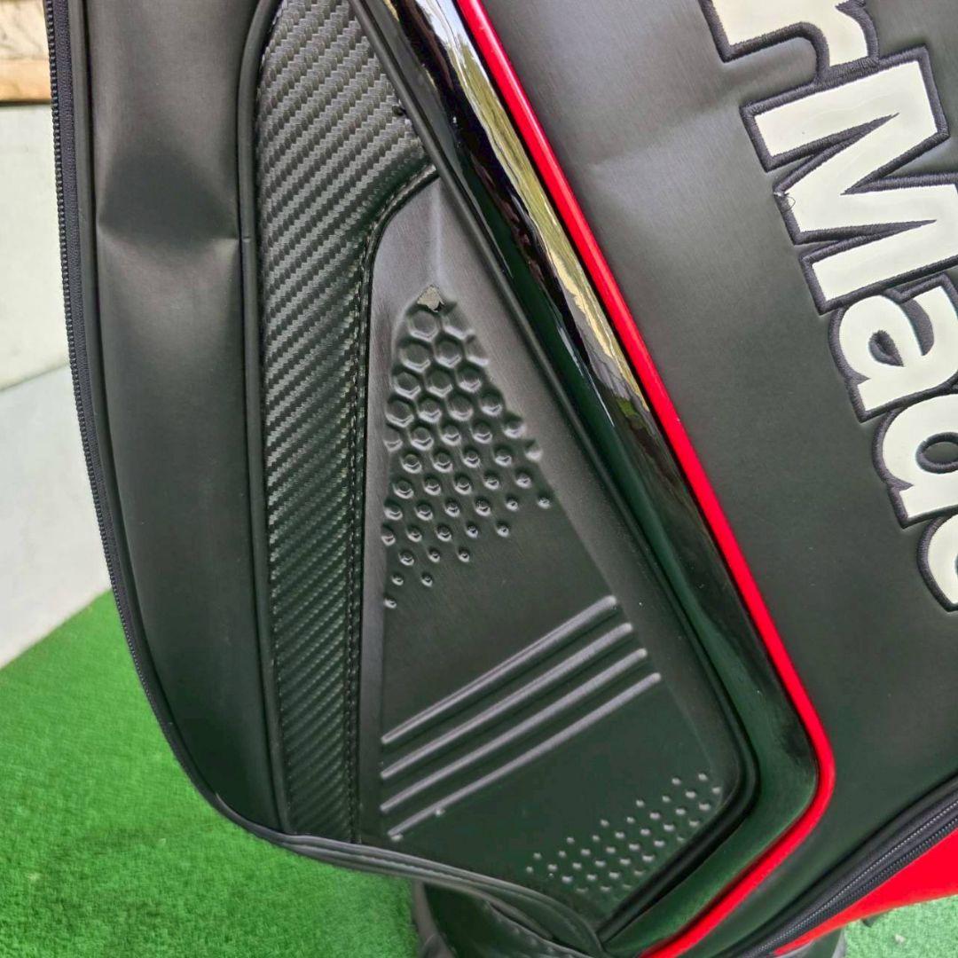 ※最終お値下げ※ TaylorMade キャディバッグ ブラックレッド 9.5型