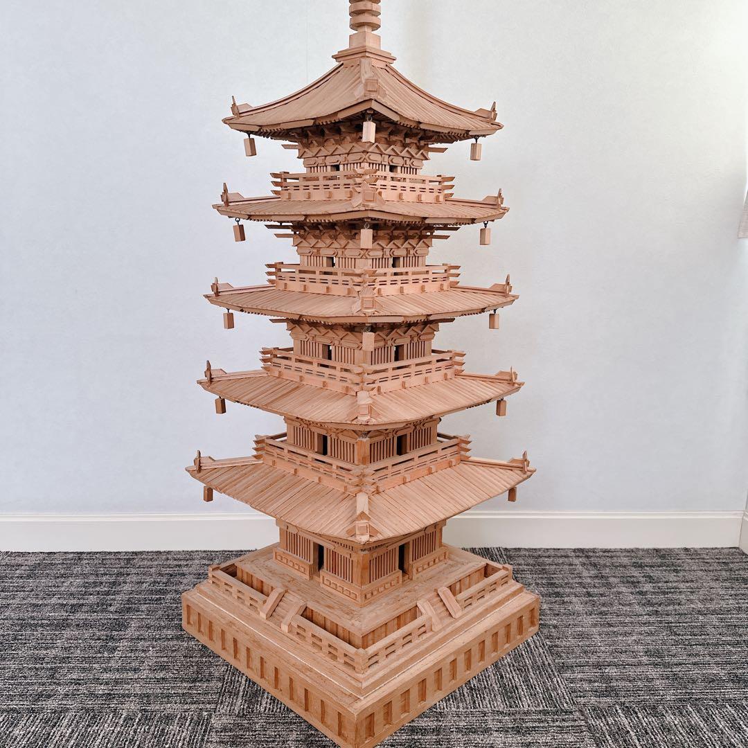 希少 模型 五重塔 約 1/45スケール 120cm レア 送料込 たのメル敏