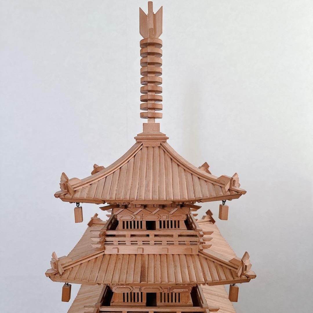 希少 模型 五重塔 約 1/45スケール 120cm レア 送料込 たのメル敏