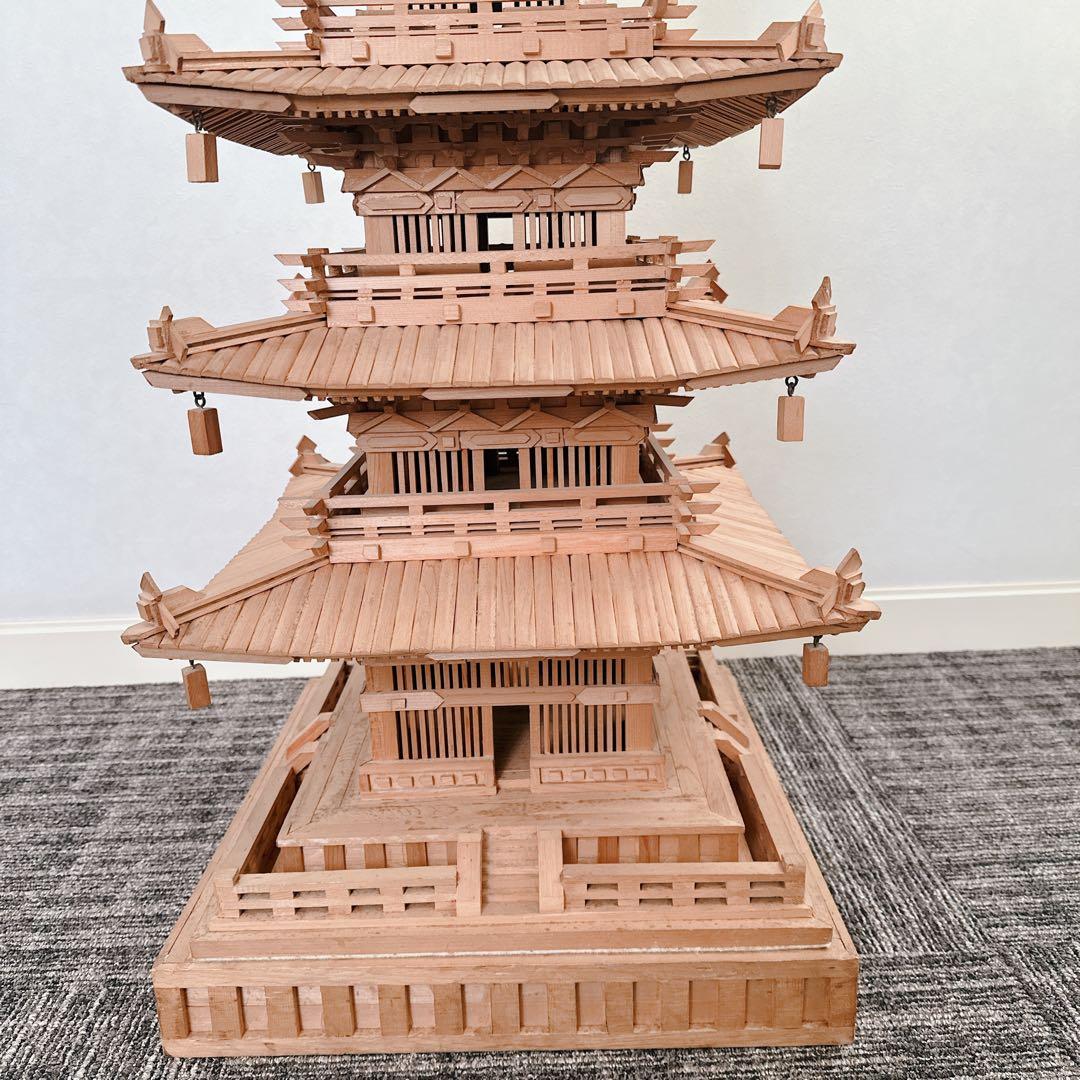希少 模型 五重塔 約 1/45スケール 120cm レア 送料込 たのメル敏