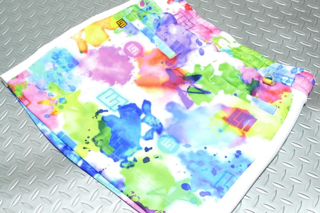 ★新品★ラウドマウス★軽量ダンボールニット柄切替 総ゴムスカート★LL★WT