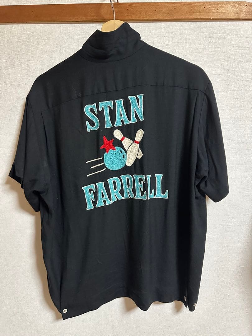 スタン・ファレル ボウリングシャツ ブラック