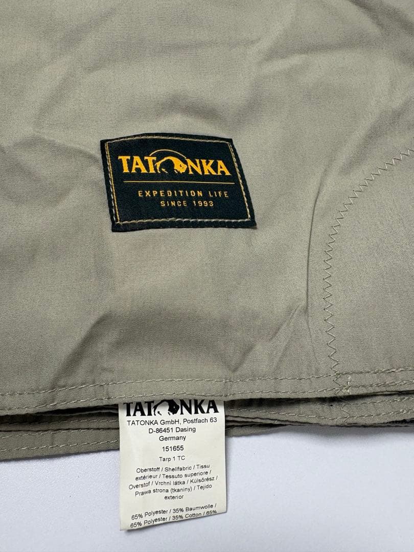 タトンカ Tatonka タープ 1TC 425×445cm サンドベージュ