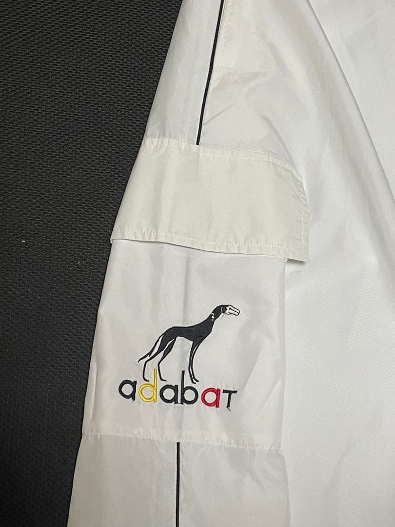【希少品】adabat ロゴ刺繍 アダバットジャージ セットアップ ホワイト