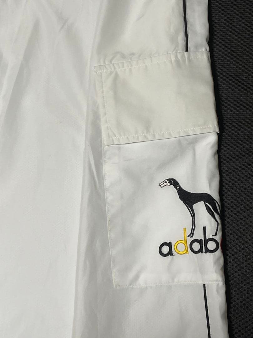 【希少品】adabat ロゴ刺繍 アダバットジャージ セットアップ ホワイト