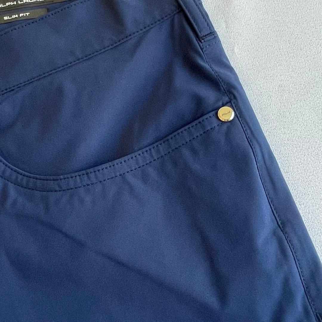 美品 RLX ラルフローレン ゴルフパンツ ネイビー 薄手 スリムフィット 36