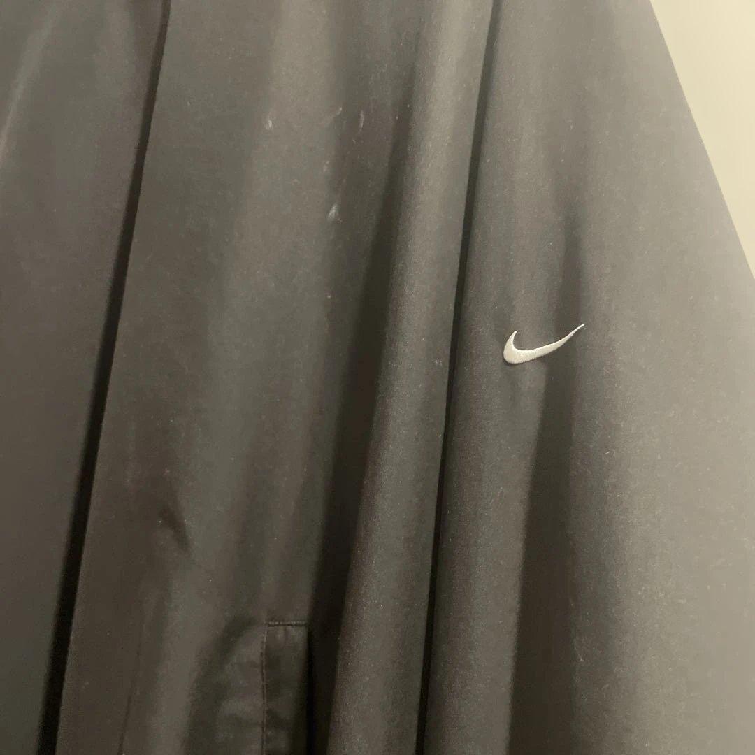 90s NIKE ナイキ ゴルフ プルオーバー 黒 XL テック ゆるだぼ 刺繍
