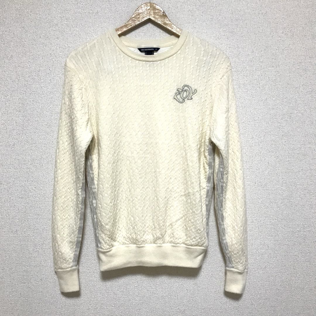 ZOY ゾーイ　CASHWOOL SWE プルオーバー 防風裏地付 ホワイト
