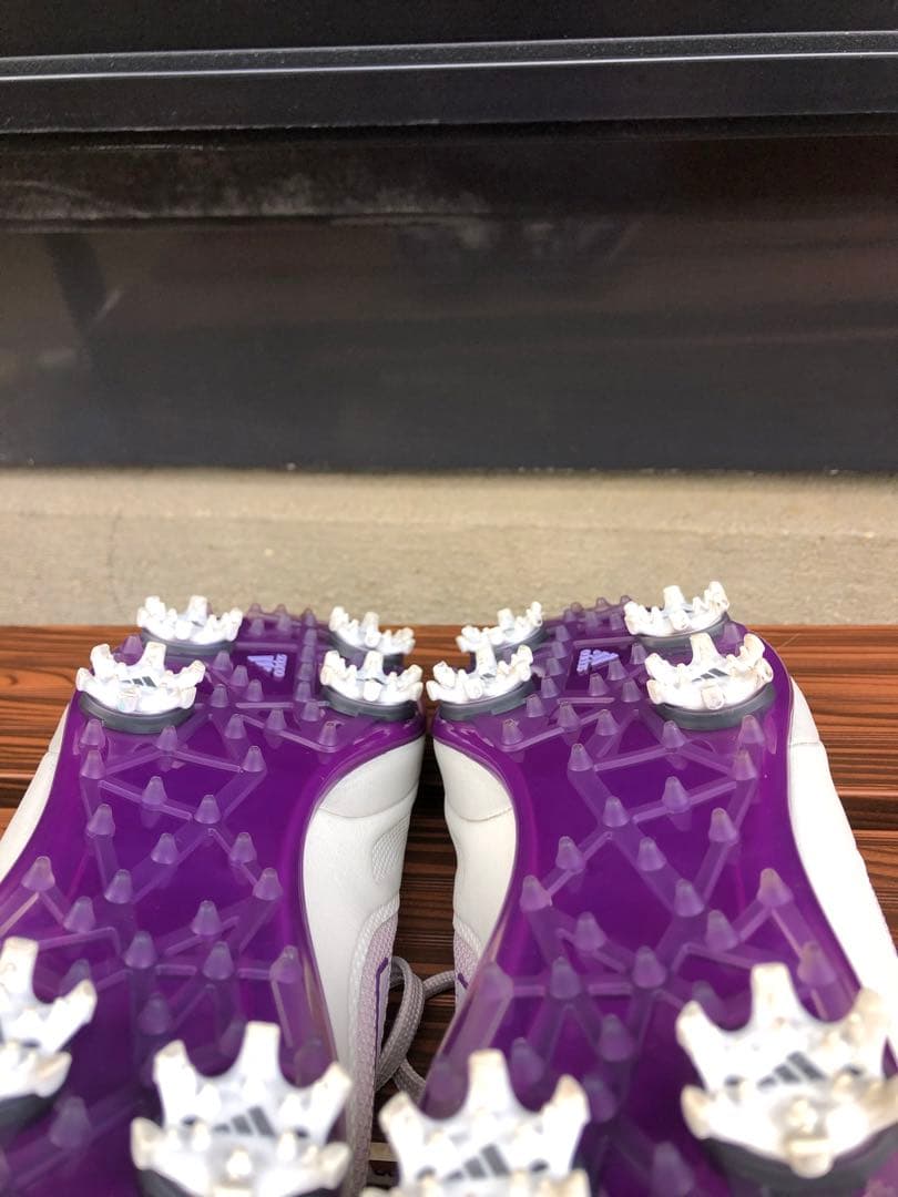 超美品adidas ゴルフシューズ 22.5cm ソフトスパイク