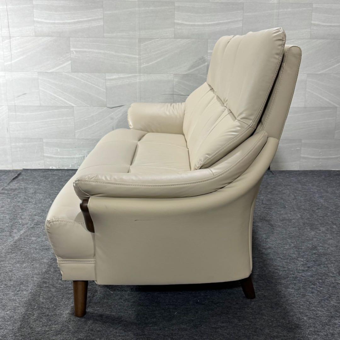 nitori ニトリ 3人用ソファ コウテイ3 革張りソファ d4859