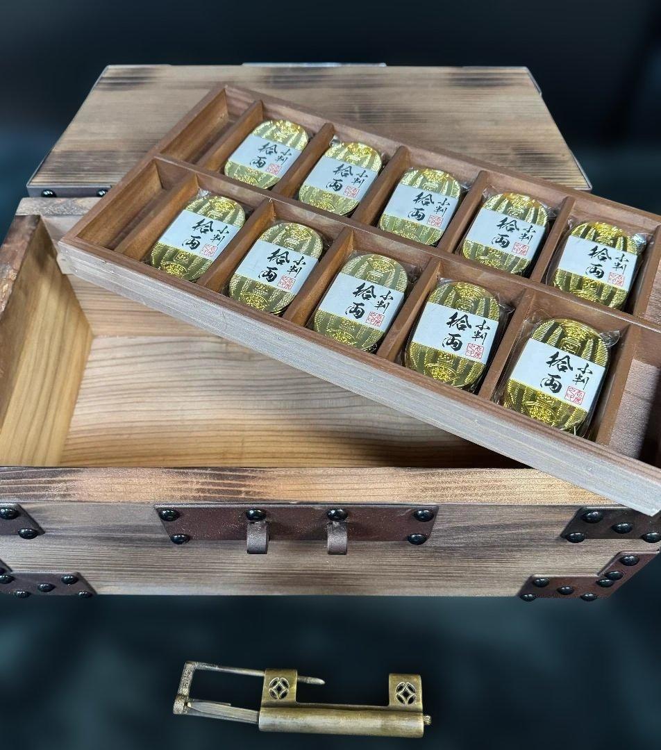 忍びやオリジナル千両箱 小判100枚 映画小道具