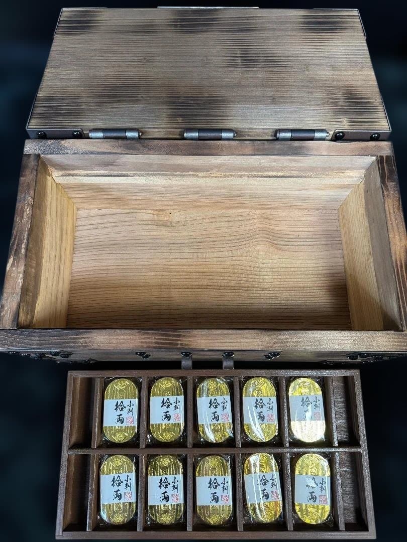 忍びやオリジナル千両箱 小判100枚 映画小道具