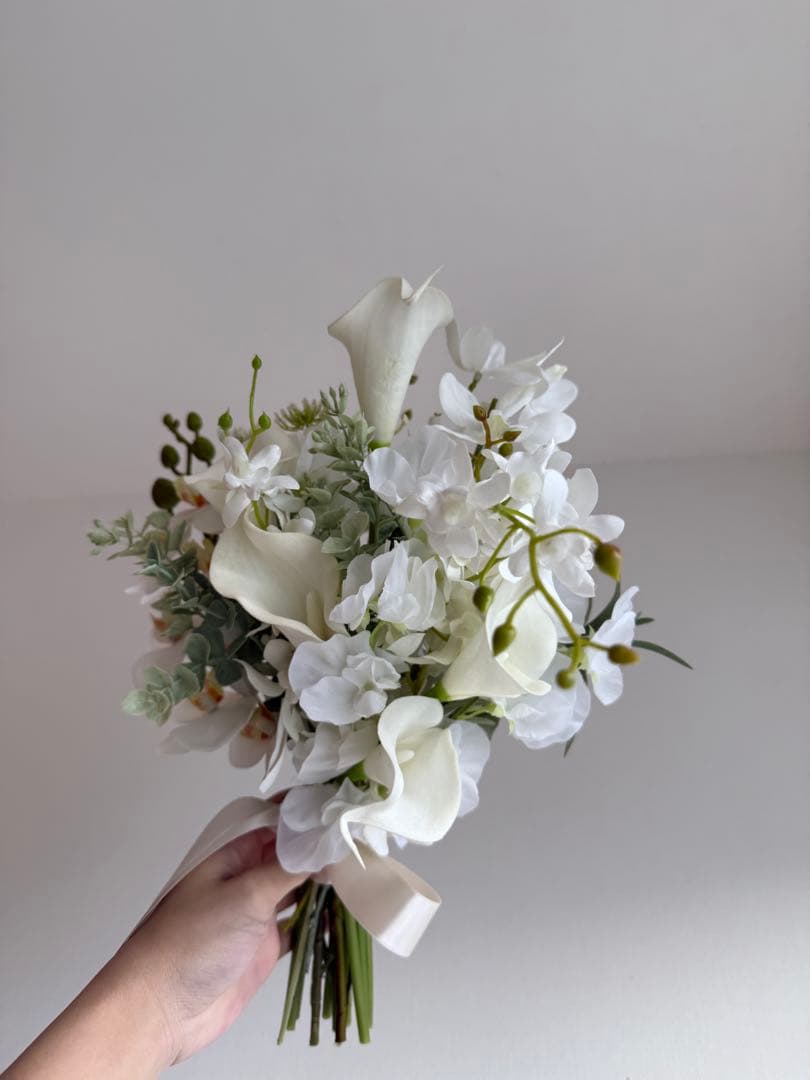 ウェディングブーケ　結婚式　アーティフィシャルフラワー　ブーケ　造花