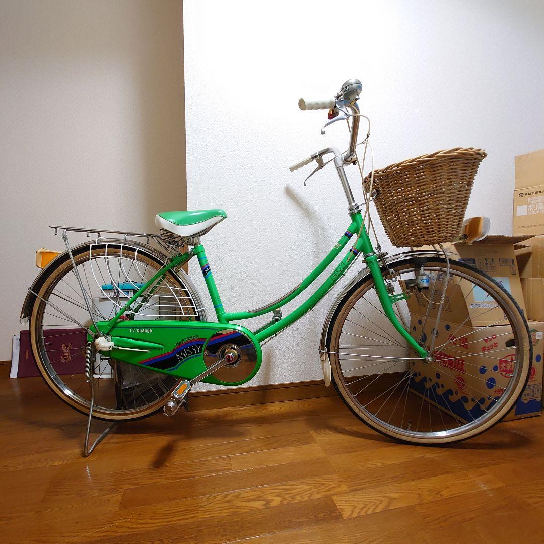 ■未走行車■日米富士自転車　当時物昭和レトロ自転車　美品　ママチャリ　デコチャリ