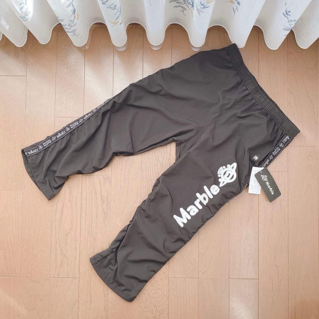 未使用タグ付 Marble フィットネスパンツ L黒 クシュパン 筋トレ催事限定
