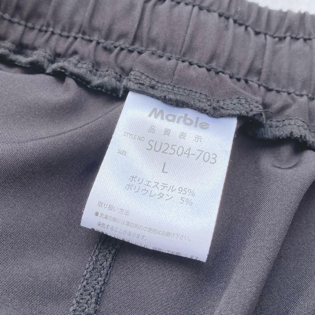 未使用タグ付 Marble フィットネスパンツ L黒 クシュパン 筋トレ催事限定