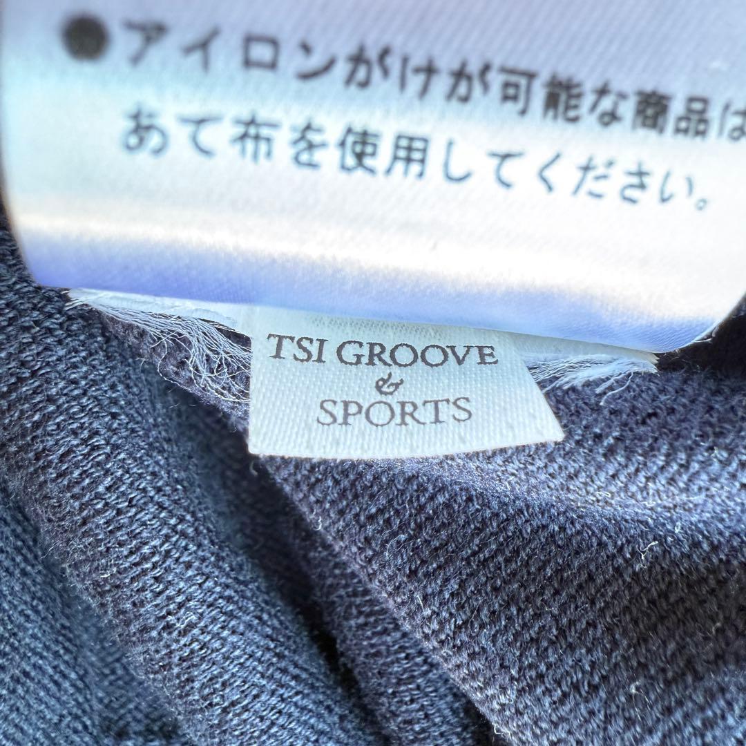 美品　パーリーゲイツ　ニット　セーター　紺　濃紺　ネイビー　4 M〜L相当　薄手