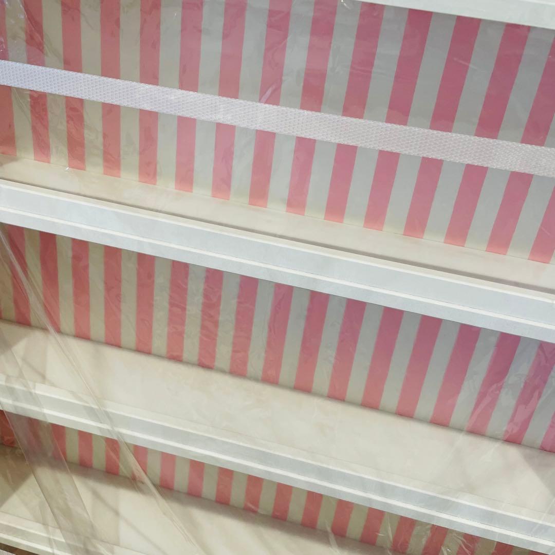 調味料ラック　ピンク　おしゃれ　可愛い　コレクション棚