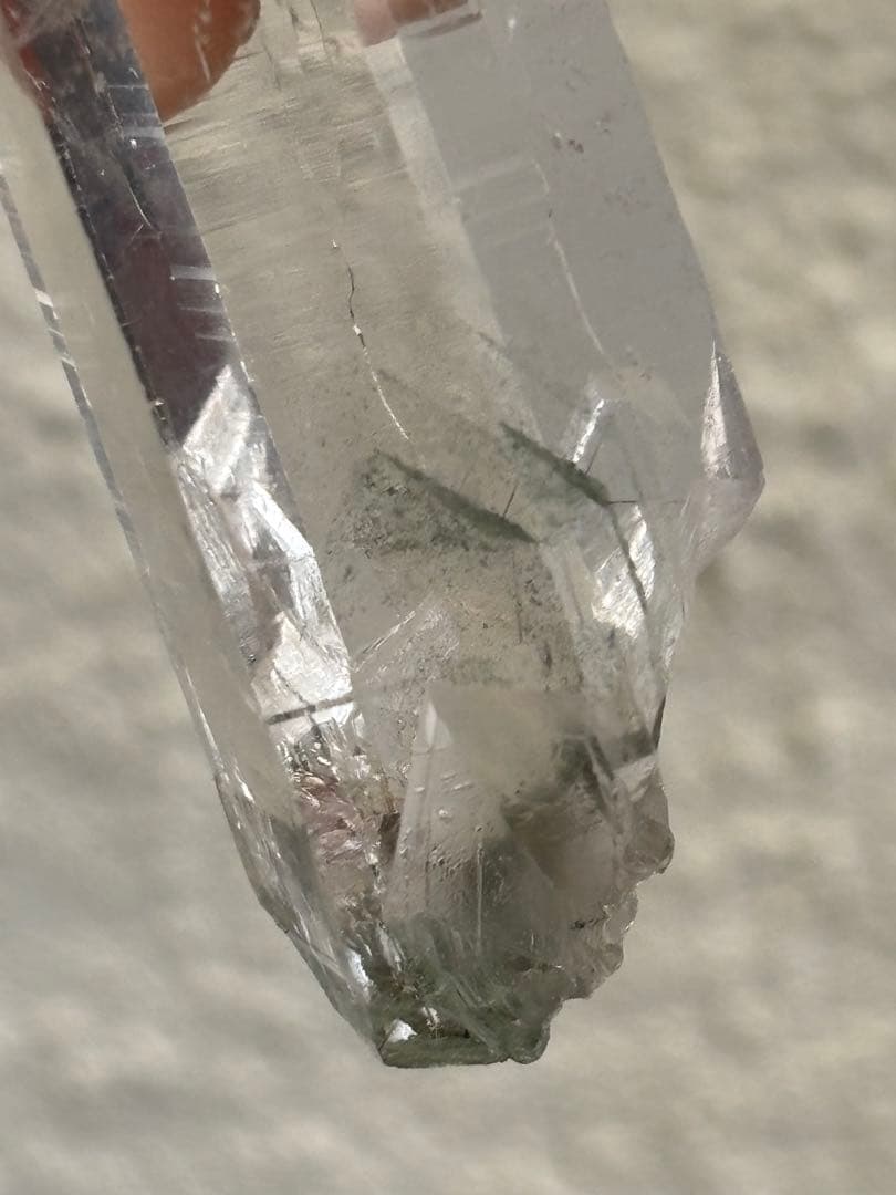 インド　マニハール水晶　グリーンファントム　50g 超透明　トップクオリティ