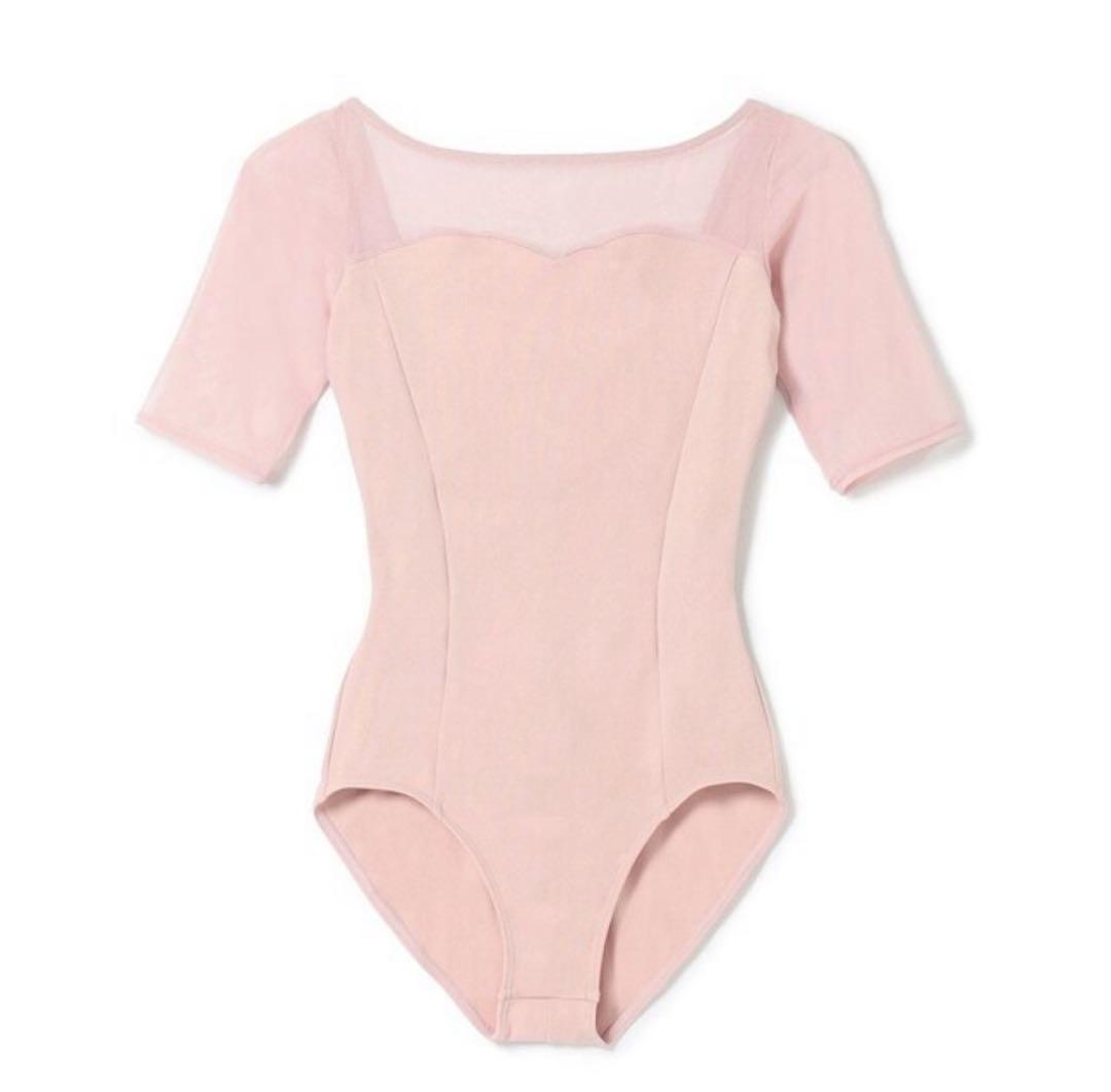 チャコット　五分袖レオタード★ヨーロピアンpink ★美品