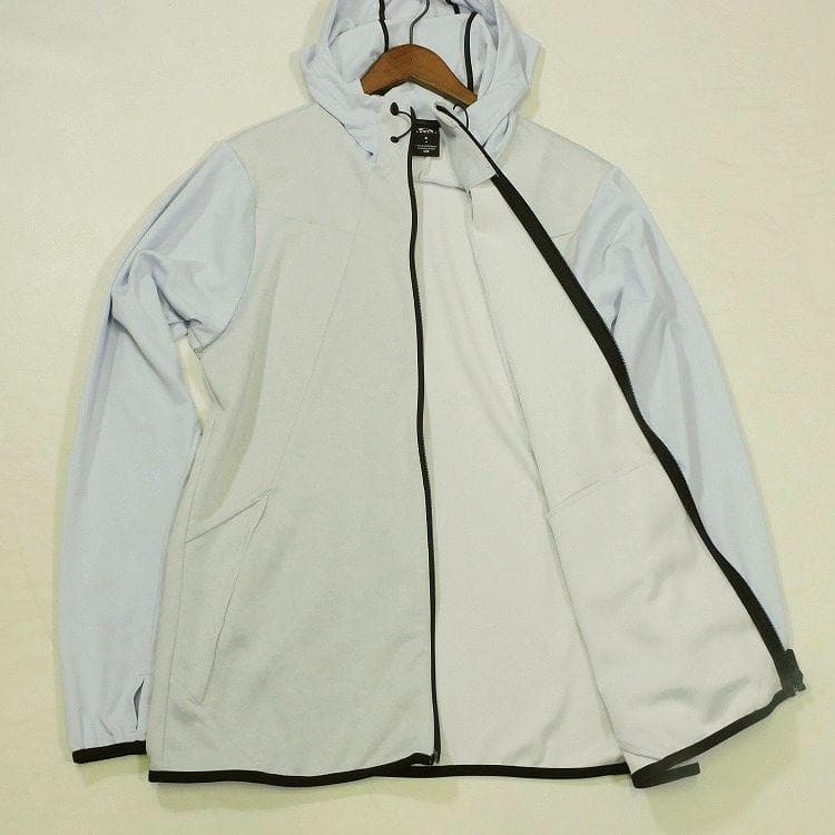 古着/美品 オークリー 白 ジップジャケットXL パンツXXL 上下セットアップ