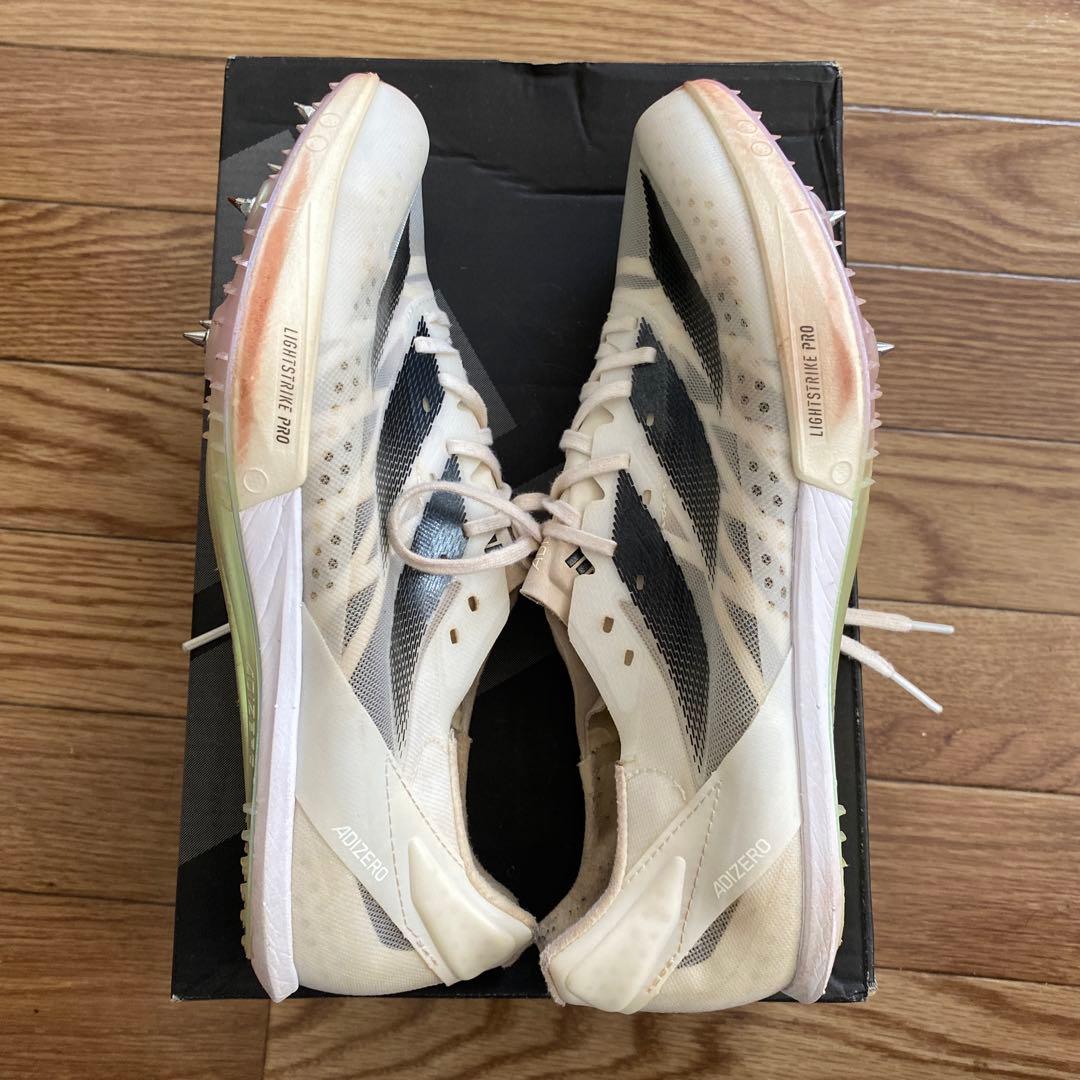 ADIZERO プライムSP2スパイクシューズ ホワイト/グレー26.5