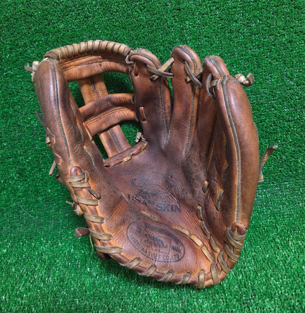 美津和タイガー阪神タイガース藤田平選手実使用品