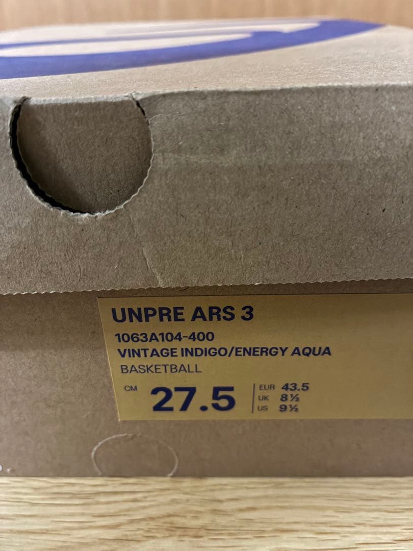 ASICS UNPRE ARS 3 27.5cm 箱付き