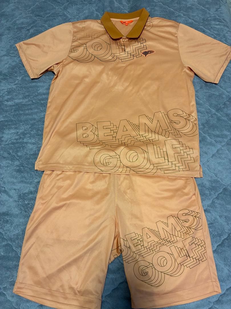 BEAMS GOLF セットアップ ビッグ スタッグロゴ ポロ&ショートパンツ
