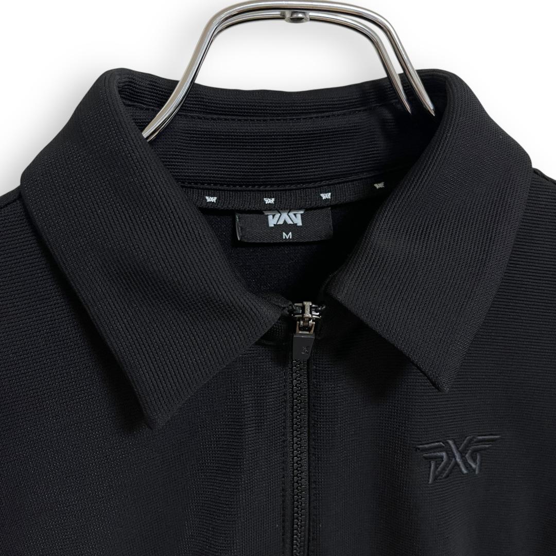 PXG ノースリーブ ポロシャツ ワンピース ブラック M