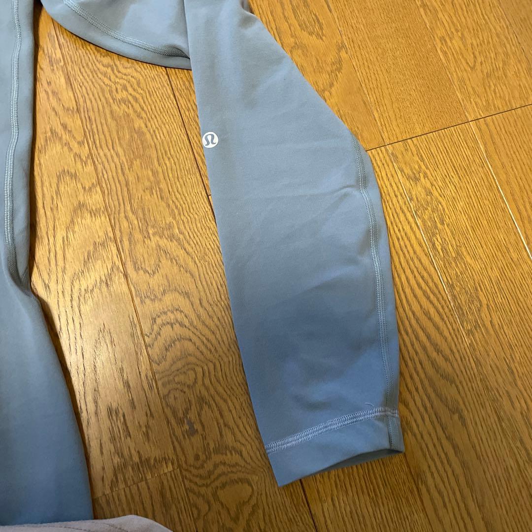 Lululemon グレー ヨガパンツ ウエストリボン