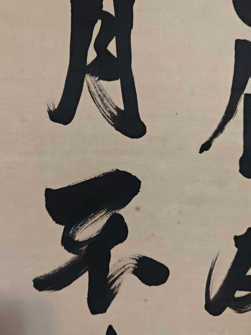 胡漢民 肉筆 掛軸 中国陶淵明　雑詩　三行書　書　共箱付き
