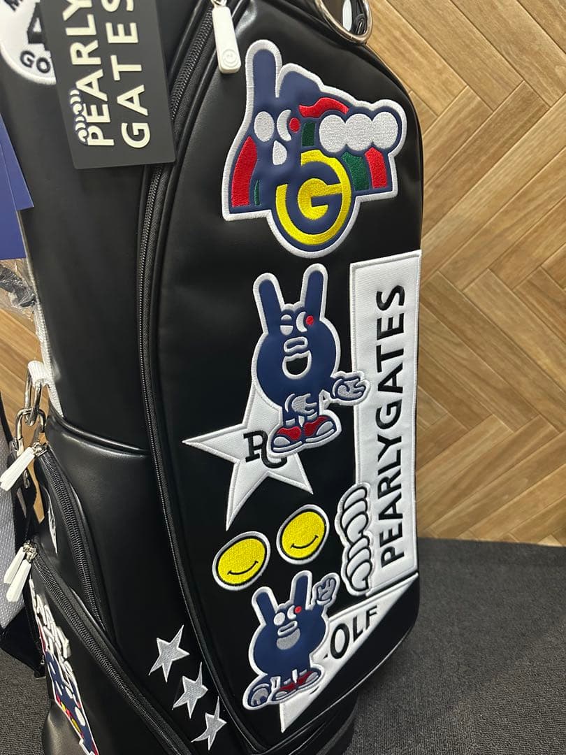 新品未使用☆即発送☆韓国パーリーゲイツスタンド式キャディーバック　ブラック